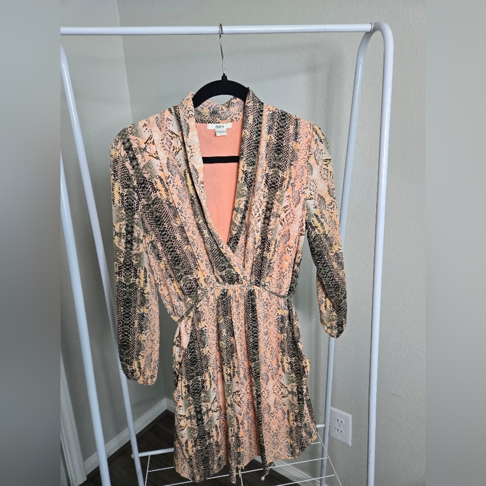 Bar III Multicolor Snake Print Dress